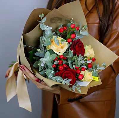 Большой Сборный букет цветов микс | доставка по Москве и области