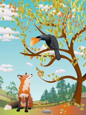 Ворона и лисица — Заюшка
