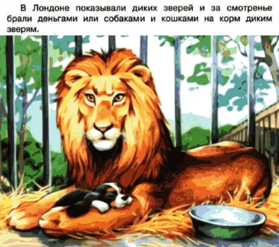Лев и собачка иллюстрация к произведению (49 фото) » Рисунки для срисовки и  не только