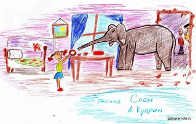 Рисунок к рассказу куприна слон - 83 фото