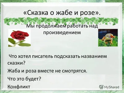 В.М. Гаршин. \"Сказка о жабе и розе\"