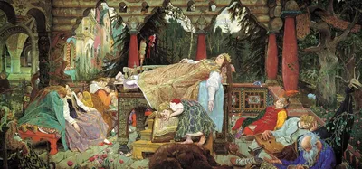 иллюстрации к сказке жуковского спящая царевна | Comment peindre, La belle  au bois dormant, Art magique