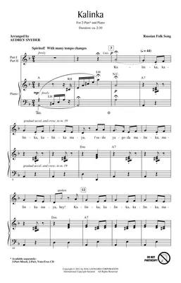 Kalinka - violin Sheet music for Violin (Solo) | Musescore.com