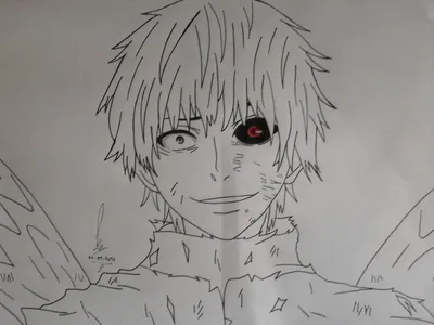 kaneki Ken | Милые рисунки, Токийский гуль, Рисунки