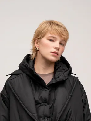 Капор-капюшон вязаный серый — Купить в интернет-магазине женской одежды  Malina Bonita