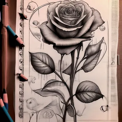 Рисуем розу цветными карандашами | РИСУНКИ🎨 и краски в интерьере*٠·˙˙❦๖ۣۜ  | Постила