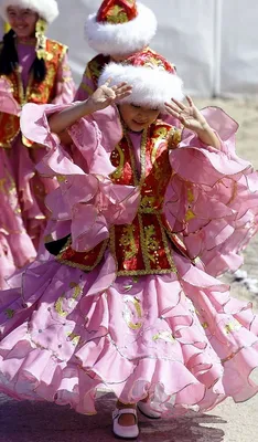 Казахский национальный костюм для девушек (id 101940723), заказать в  Казахстане, цена на Satu.kz