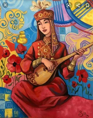 Казахские рисунки - 77 фото