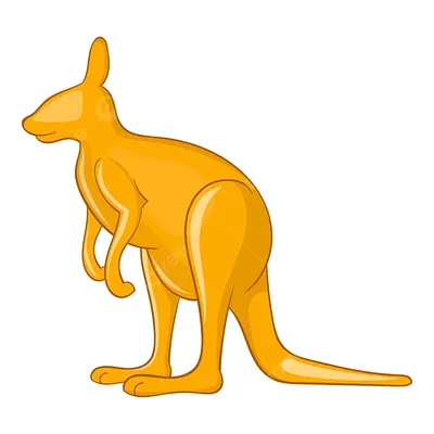 Мультяшный милый кенгуру запускает …» — создано в Шедевруме