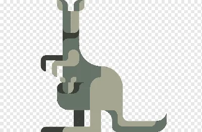 Милый мультяшный кенгуру изолированный мультяшный вектор иллюстрации  животных | Премиум векторы