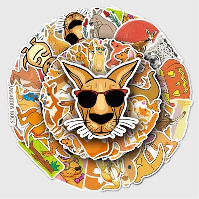 Мультяшный Логотип талисмана кенгуру, Logos Включая: логотип и талисман -  Envato Elements