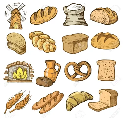 Хлеб картинки для детей - 48 фото