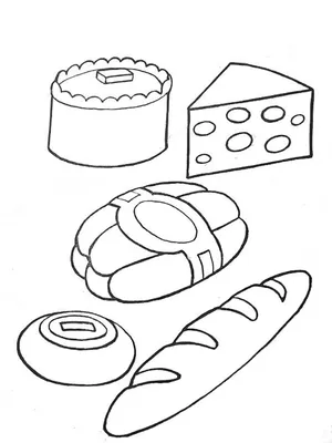 Набор изображений различных хлебобулочных изделий. кратер, печенье, хлеб. |  Премиум векторы