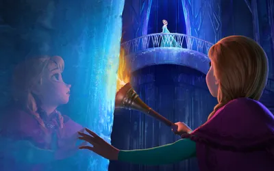 Frozen - Disney movie - Elsa - deviation, on fire