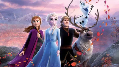 Обои на рабочий стол Elsa / Эльза с белой лошадью из мультфильма Frozen 2 / Холодное  сердце 2, by Liang Xing, обои для рабочего стола, скачать обои, обои  бесплатно