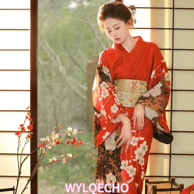 Кимоно женское традиционное в японском стиле | AliExpress