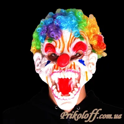 Пластиковая маска клоуна Пеннивайза из фильма «Оно»