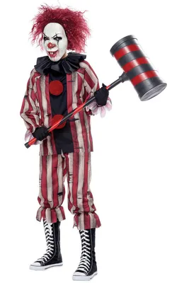 Маска на Хэллоуин, чехол на лицо клоуна, ужасное латексное лицо клоуна,  зло, клоуна, аксессуары для костюма, страшное украшение на Хэллоуин для  взрослых | AliExpress