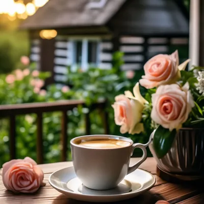 Кофе и роза стоковое изображение. изображение насчитывающей еда - 65356021