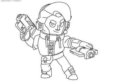 Brawl Stars coloring page character Colt | Star coloring pages, Cartoon  coloring pages, Flag coloring pages