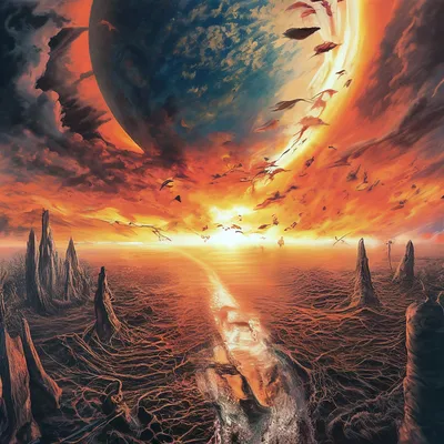 Время конца света апокалипсис …» — создано в Шедевруме