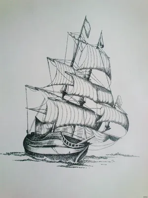 Корабль с парусами рисунок детский (41 фото) » рисунки для срисовки на  Газ-квас.ком
