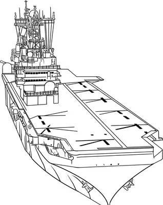 Корабль эскиз легкий. Скачать и распечатать