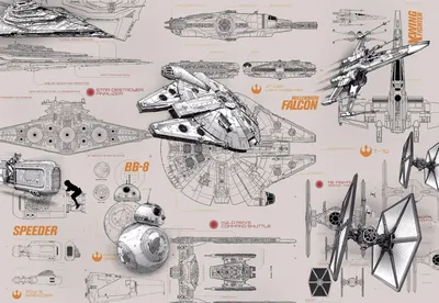 Закулисье фильма \"Звёздные войны\": как создавали модели космических кораблей  (38 фото)