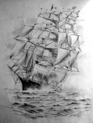 Корабли Срисовки Легкие Пошаговые (800 Рисунков) Рисунки Для Начинающих  Карандашом Простые Идеи Красивые Картинки