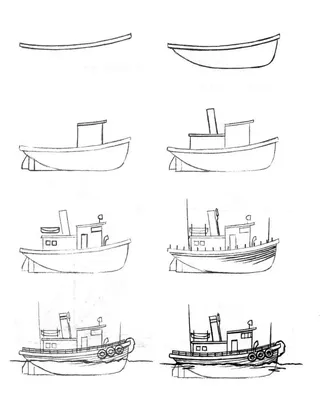Рисунки парусника в море карандашом (58 фото) 🔥 Прикольные картинки и юмор