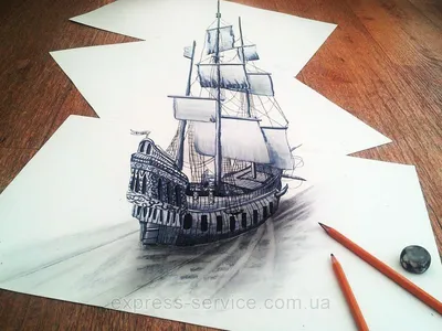 Рисунок Корабль Детское искусство Карандаш, лодка, ребенок, карандаш,  транспорт png | Klipartz