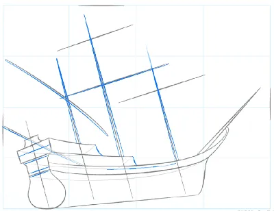 Как нарисовать корабль карандашом - легкие поэтапные мастер-классы для  начинающих