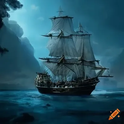 боевые пиратские корабли в открытом море Фото Фон И картинка для бесплатной  загрузки - Pngtree
