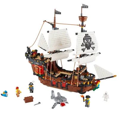 Деревянный конструктор Lemmo Пиратский корабль Черное Сердце купить по цене  3990 ₽ в интернет-магазине Детский мир