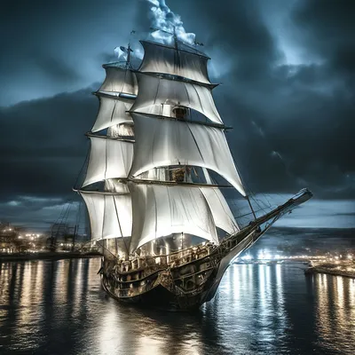 Корабль с парусами из долларов Photos | Adobe Stock