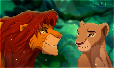 Фото Симба / Simba и Нала / Nala из мультфильма Король лев / The Lion King,  by X-Zelfa