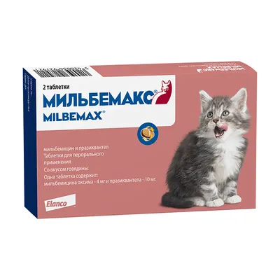 МИЛЬБЕМАКС д/котят и молодых кошек 2таб.