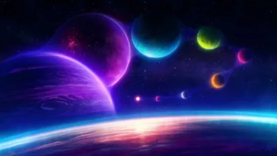 Хрустальные планеты, космос, планеты …» — создано в Шедевруме