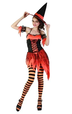 Красивый костюм хэллоуин ведьмы маленькой девочки, одетый в черное с  тыквами Стоковое Фото - изображение насчитывающей шуточно, костюм: 211013970