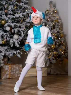 4 сезона Новогодний карнавальный костюм Снеговика