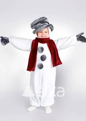 Карнавальный костюм Снеговик в оранжевом ведре купить по выгодной цене в  интернет магазине Хлопушка. ру.