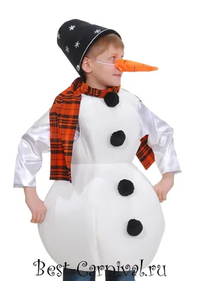 Купить детский новогодний костюм снеговика
