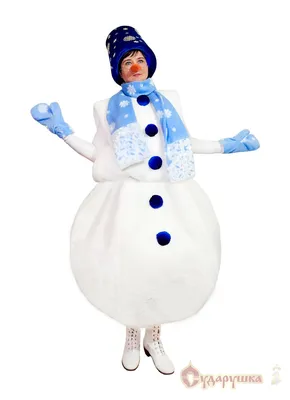Костюм снеговика для девочки