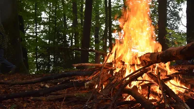 Костер на земле ночью Фон И картинка для бесплатной загрузки - Pngtree