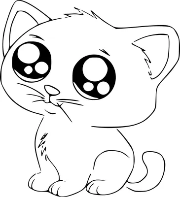 Рисунки котов и кошек для срисовки - 100 картинок » Dosuga.net — Сайт  Хорошего Настроения