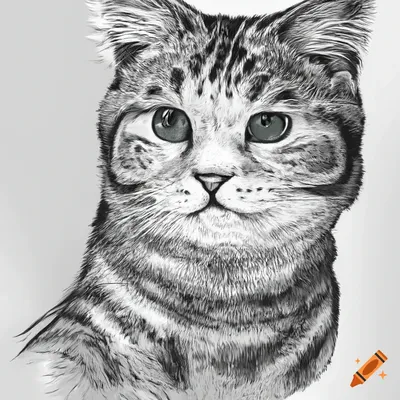 Рисунки котов и кошек для срисовки - 100 картинок » Dosuga.net — Сайт  Хорошего Настроения