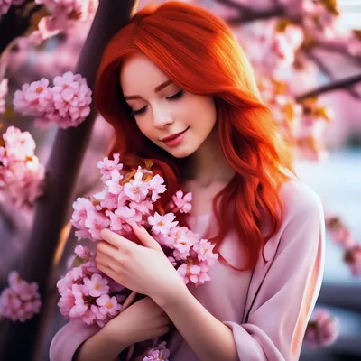 красивая девушка с короткими рыжими волосами. синий фон Стоковое  Изображение - изображение насчитывающей кавказско, цвет: 240198435