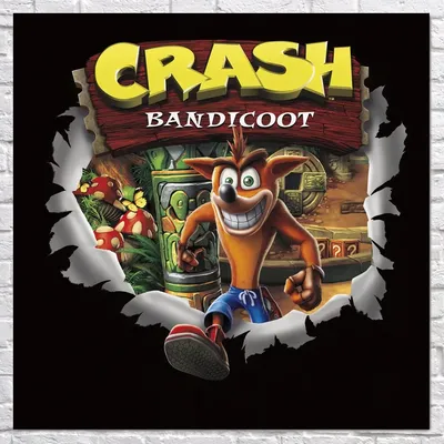 Плакат \"Крэш Бандикут, Crash Bandicoot\", 60×60см (ID#872899005), цена: 290  ₴, купить на Prom.ua