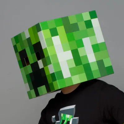 Крипер «Minecraft» карнавальный костюм для аниматоров - Масочка