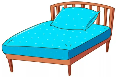 Рисунок кровать с подушкой - 63 фото